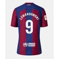 Dres Barcelona Robert Lewandowski #9 Domaci za Žensko 2023-24 Kratak Rukav
